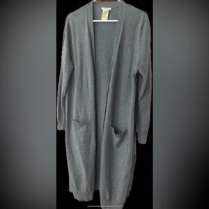 Matty M Heather Gray Open Cardigan